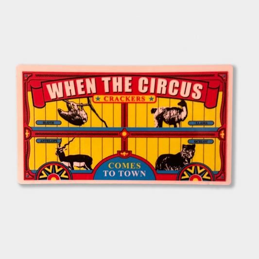 CIRCUS CRACKERS STICKER