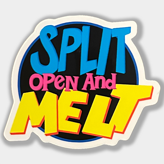 SPLIT OPEN BY THE BELL STICKER